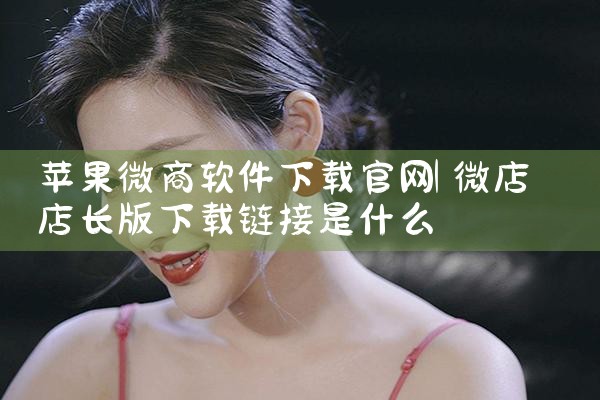 苹果微商软件下载官网